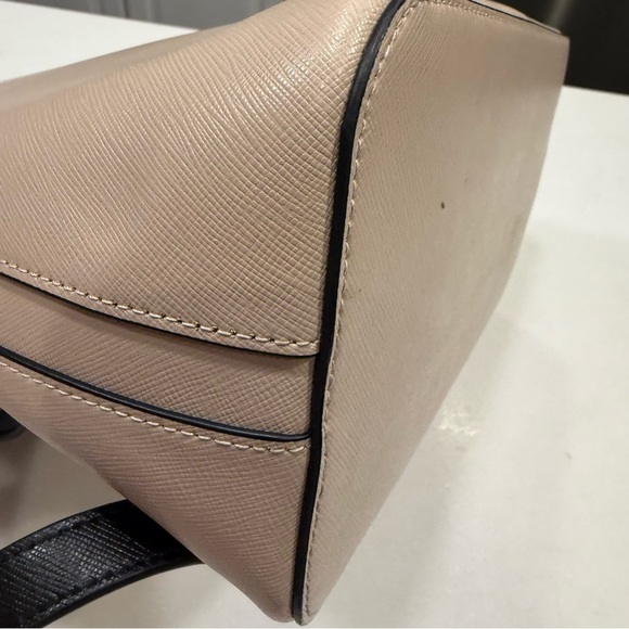 Kate Spade Staci Dome Backpack Beige & White Saffiano Leather Bag KG022 NEW $359 - Picture 16 of 16